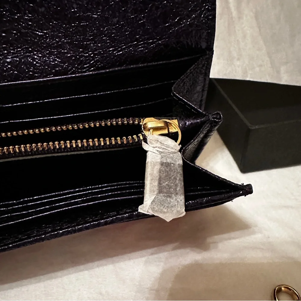 Anya Hindmarch Metallic Multicolor Ceramic Effect Leather Continental Wallet - Picture 7 of 14